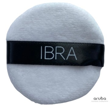 IBRA Пуховка круглая для нанесения пудры и рассыпчатой ​​косметики, 1 шт.