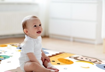 Большой двусторонний складной детский обучающий коврик из пенопласта, XPE, 180х200 см.