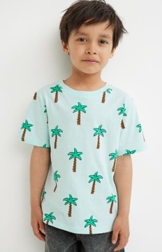 H&M T-shirt z nadrukiem roz 122-128 cm