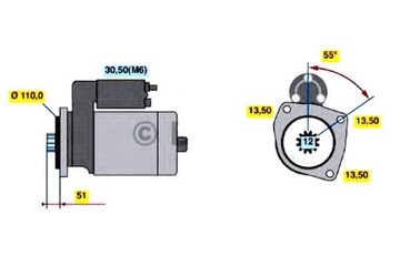 STARTÉR BOSCH 0 986 021 490