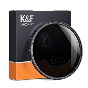 K&F Concept ND2-ND400 Регулируемый нейтральный фильтр 82 мм