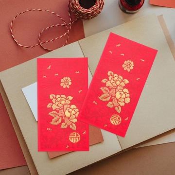 КОНВЕРТЫ СВАДЕБНЫЕ УКРАШЕНИЯ КРАСНЫЕ, ГОРИЗОНТАЛЬНАЯ ПЕЧАТЬ, 25 ШТ. БУМАГА ЛЛВЛ