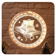 DUŻY WITRAŻ 3D LAMPKA ŚWIĄTECZNA LED OZDOBA