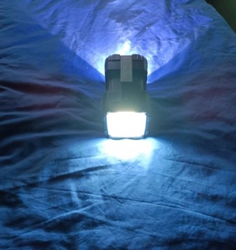 МОЩНЫЙ ДВУХСТОРОННИЙ АККУМУЛЯТОРНЫЙ СВЕТОДИОДНЫЙ ФОНАРЬ ПОИСК ЦВЕТНЫЙ МОЩНЫЙ СВЕТ