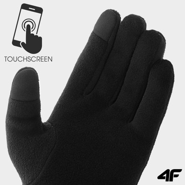 Мужские зимние велосипедные перчатки 4F Touch, велосипедные перчатки унисекс