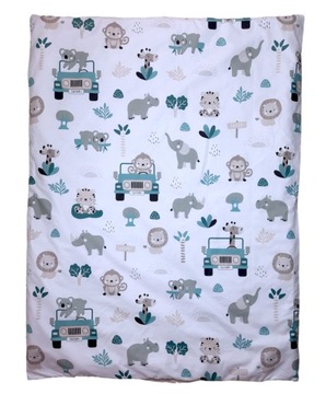 Poszewka poszwa na kołdrę SAFARI MIŚ PANDA MORSKI turkus 120X90 90X120