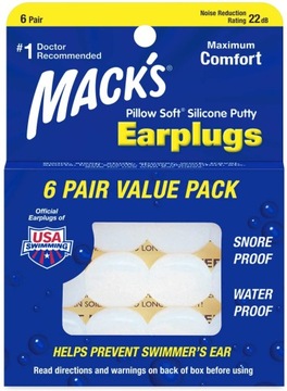 Mack's Silikonowe Zatyczki do Uszu