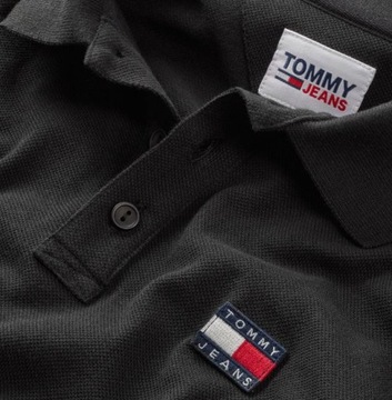 Tommy Jeans polo TJM Clsc Xs Badge Polo czarny L