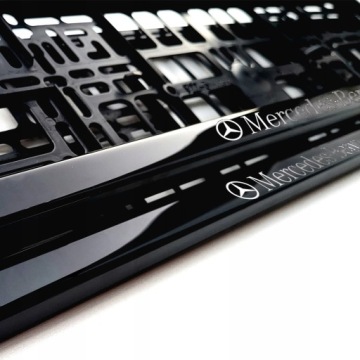 РАМКА НОМЕРНОГО ЗНАКА MERCEDES, ГЕЛЬ-ПЕЧАТЬ, 2 шт. ПРЕМИУМ