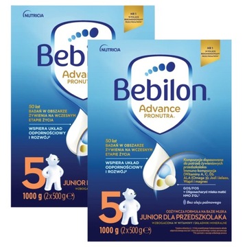 Bebilon 5 Pronutra Advance mleko modyfikowane powyżej 2,5 roku życia 1000 g