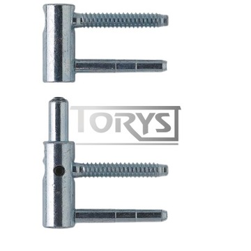 Zawiasy wkręcane do drzwi drewnianych Exacta 14 mm