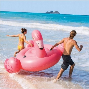 GIANT Большой огромный надувной матрас Flamingo XXL, островной бассейн INTEX + 200 см