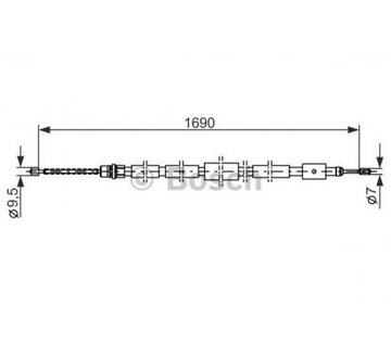 BOSCH ТРОС ГАЛЬМО 1 987 477 434 