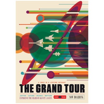 Plakat NASA JPL The Grand Tour Poster