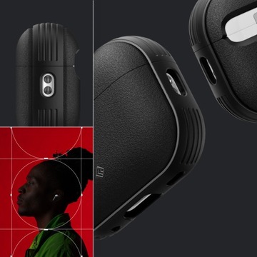Чехол для AirPods Pro 2, Spigen Caseology Vault, матовый чехол с карабином