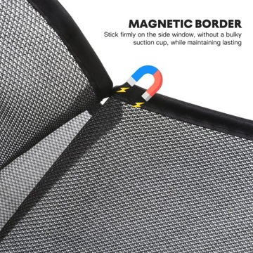 4 szt. MAGNETYCZNA OSŁONA PRZECIWSŁONECZNA SAMOCHODU OCHRONA UV SAMOCHODU