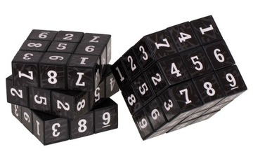 LOGICZNA UKŁADANKA KOSTKA SUDOKU - CZARNA 5,5 x 5,5 x 5,5 cm