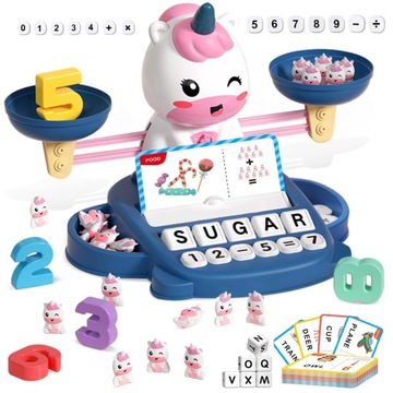 УЧИМСЯ СЧИТАТЬ УЧЕБНАЯ ИГРА ВЕСЫ ЕДИНОРОГИ ВЕСЫ МАТЕМАТИКА