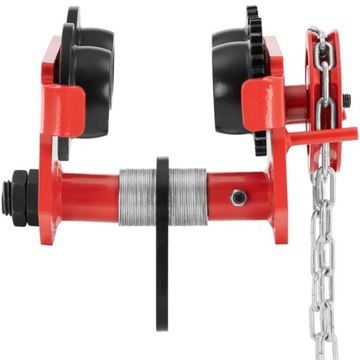 ПОДВЕСНАЯ РУЧНАЯ КРАНОВАЯ ТЕЛЕЖКА С ЦЕПЬЮ 90-125 ММ 2000 КГ