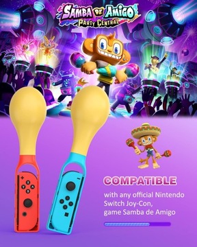 2 МАРАКСА ДЛЯ JOY-CON JOYCON NINTENDO SWITCH SAMBA