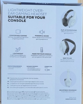 Проводные игровые наушники TRUST ZIROX с микрофоном для консолей PS5 PS4