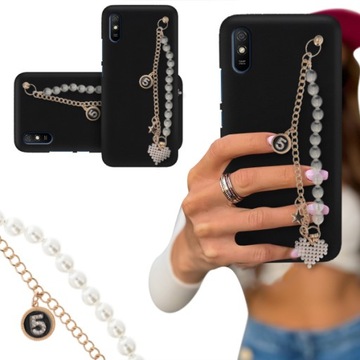 ETUI BLINK MATOWY do XIAOMI REDMI 9A Perły Serce