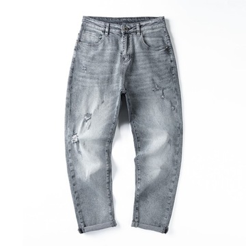 Baggy Jeans Men Ripped Distressed Man Harem Pants