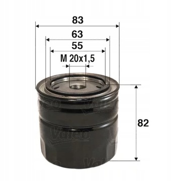 FILTR OLEJE MITSUBISHI LANCER F 1800 11