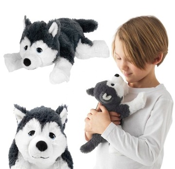 IKEA LIVLIG - pluszak pies husky 26cm