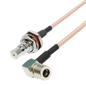 Pigtail Qma zástrčka Úhlová Qma zásuvka RG316 50 cm