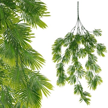 SZTUCZNE LIŚCIE XXL ZIELONE ŚCIANY ROŚLNA WISZĄCA 75CM ZWISAJĄCE GĘSTY ZWIS