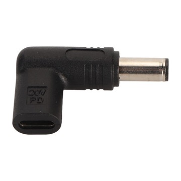 Adapter USB typu C żeński na 6,0 x 3,7 mm 100 W