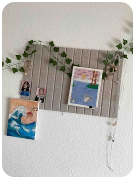 ДОСКА ФЕРТОВЫЕ ЛАМПЫ для плана урока 60х120см фетр Светло-бежевый 03 + ШПИЛЬКИ