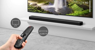 Саундбар LG S40Q 300 Вт BT, 2xHDMI, беспроводной сабвуфер