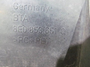 AUDI A4 B7 04-08 MŘÍŽKA CHLADIČŮ MASKA STŘEDNÍ  NÁRAZNÍKU PŘEDNÍ C502