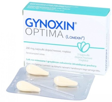 Gynoxin Optima 200mg 3 kapsułki dopochwowe Inpharm