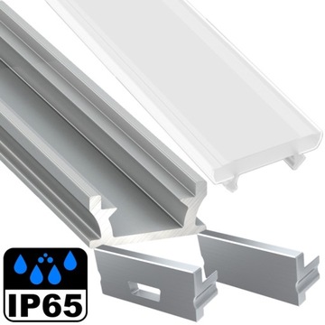 Profil LED hermetyczny IP65 z kloszem mlecznym 2m