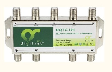Sumator sygnału quad TV 4x SAT DIGITSAT DQTC-104