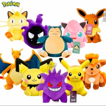 MASKOTKA POKEMON PIKACHU EEVEE GENGAR JOLTEON MEV MEGA PLUSZAK