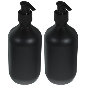 BUTELKI NA SZAMPON ŻEL POD PRYSZNIC 500ML CZARNY MAT