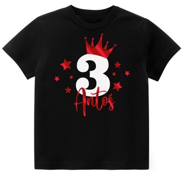 Koszulka T-SHIRT URODZINY 3 LATA IMIĘ r. 98