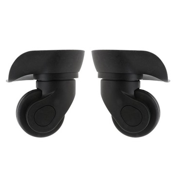 Роликовые колеса чемодана для багажа. Часть вращающегося на 360° колеса.