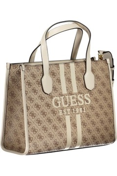 BEŻOWA TORBA DAMSKA GUESS JEANS (Beige) Rozmiar: UNI