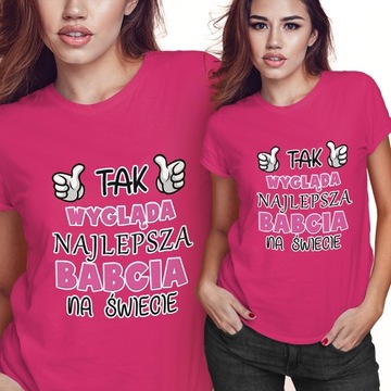 KOSZULKA T-SHIRT DZIEŃ BABCI 2XL TAK WYGLĄDA NAJLEPSZA NA ŚWIECIE JAKOŚĆ
