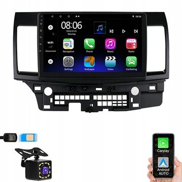 RADIO NAWIGACJA GPS ANDROID MITSUBISHI LANCER VIII