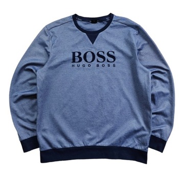 Bluza bez Kaptura HUGO BOSS Męska Sportowa Niebieska Nowy Model XL