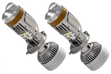 Линзы для светодиодных проекторов Bi-LED 6000K Mini H4 Dual