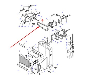 3386214M1 Ремень кондиционера клиновой AVX13x1160 la
