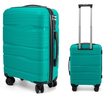 МАЛЕНЬКИЙ ДОРОЖНЫЙ ЧЕМОДАН L ПОЛИПРОПИЛЕНОВЫЙ БАГАЖ RGL С ДВОЙНЫМИ ПОВОРОТНЫМИ КОЛЕСАМИ