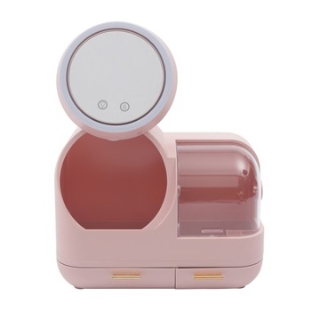 Розовый USB-бокс для хранения косметики
